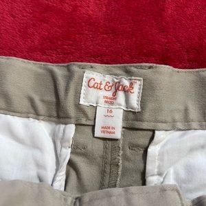 Cat and jack khaki pants for boy sizes 14/16